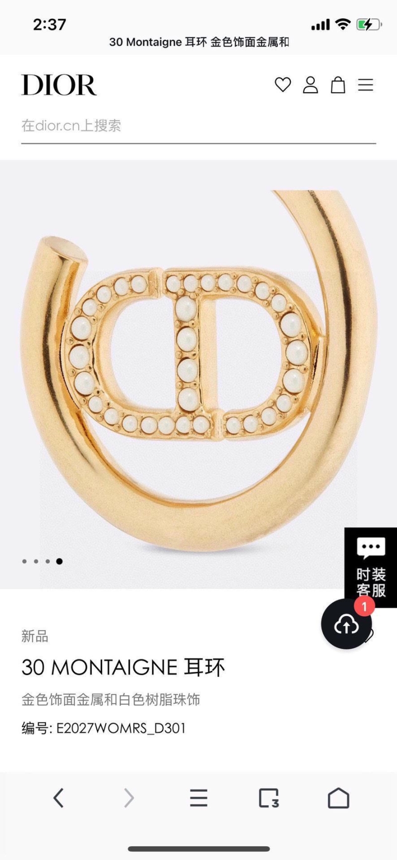 chr1st1an D10r earrings